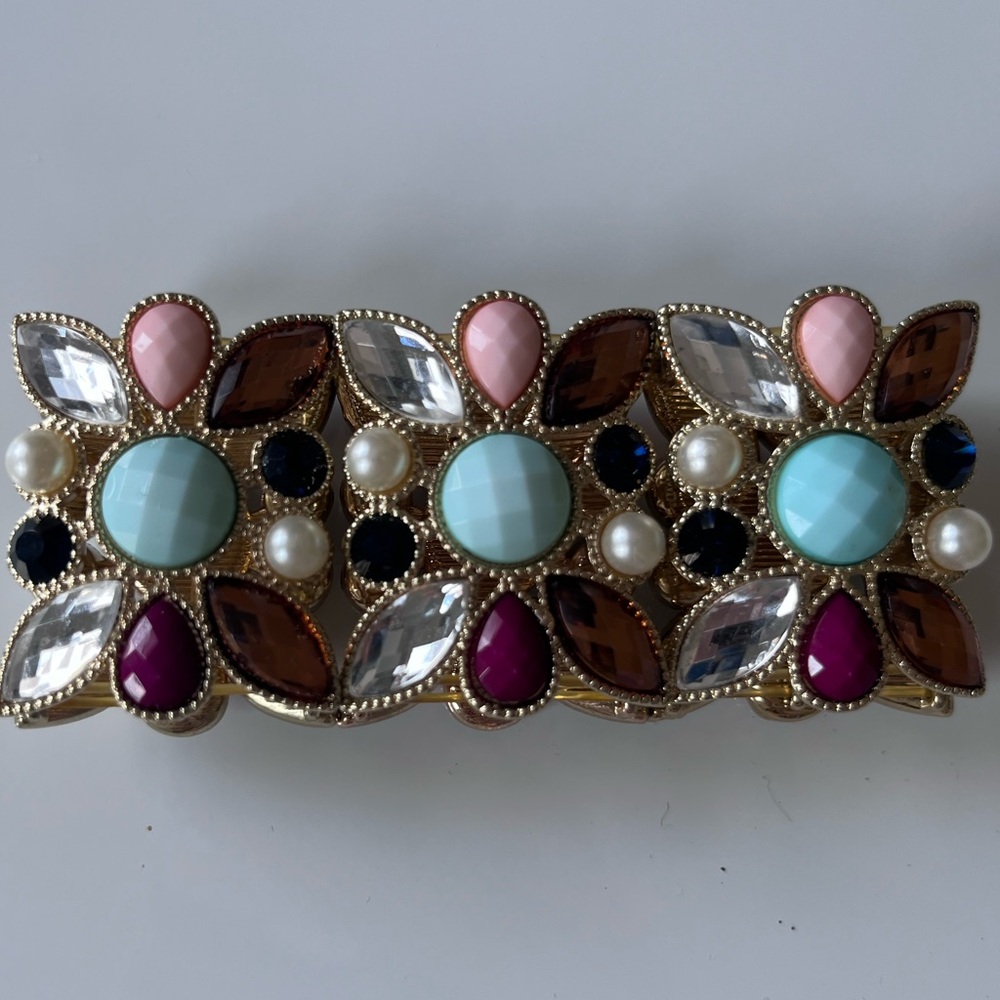 Bejeweled Stretch Cuff Bracelet